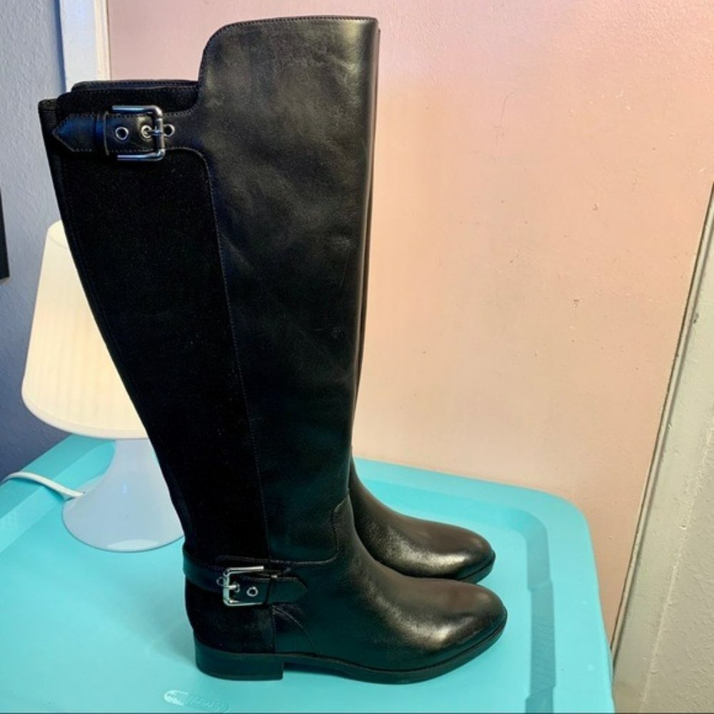 Marc Fisher leather/suede tall boots - Picture 1 of 4